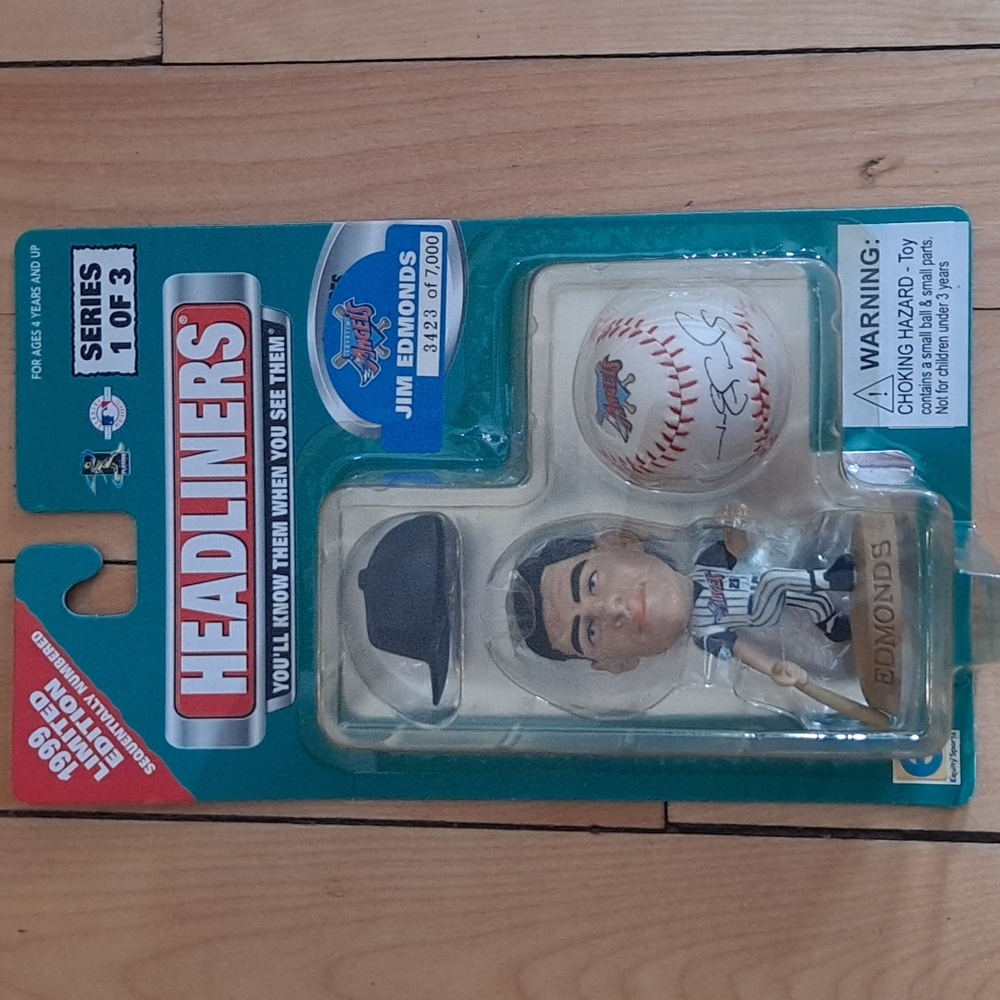 Vintage 1999 MLB Headliners Aneheim Angels Jim Edmonds